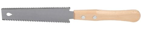 Fafeicy Sierra Manual para Carpintería, Hoja de Acero SK5, Sierra de Dientes Finos de Doble Cara, de Madera de Haya para Jardinería y Carpintería