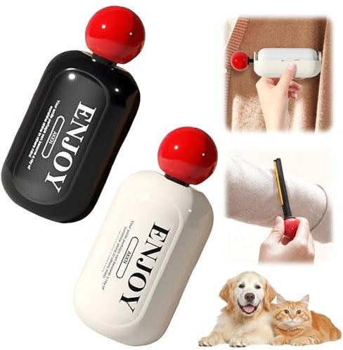 Lavabile Riutilizzabile Rullo Spazzola, 2 Pezzi Togli Pelucchi Spazzola, Togli Pallini Lana Leva Pallini Maglioni, Mini Rullo per Pelucchi Portatile per Vestiti Peli di animali domestici