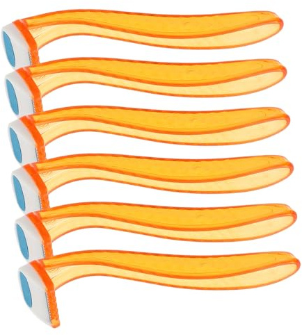 Hohopeti Afeitadora para Mujer 6 Piezas, Cuchillas de Acero Inoxidable y Diseño Ligero Agarre Cómodo para Depilar Axilas, Piernas y Zonas Íntimas Color Aleatorio