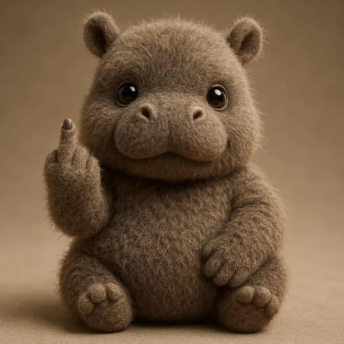 Mittelfinger Plüsch, Treffen Sie Die Einstellungskader: Winzige Plüschrebellen mit Sass & Kuscheln, Taschen Hippo