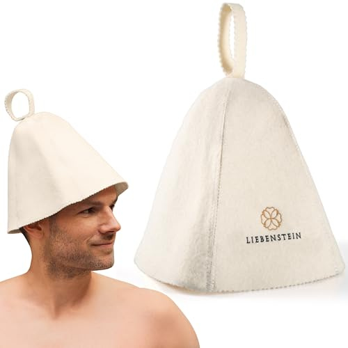 Liebenstein Saunahut aus Filz – Sauna Mütze für Damen & Herren | Schutz vor Hitze & Haarpflege | Traditionelles Sauna Zubehör, Wellness & Geschenkidee
