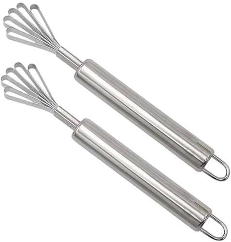 Lawnrden 2Pcs Coconut Scrapers 7.5 Stainless Steel Coconut Grater Multipurpose Fish Scale Remover for Fruit Kitchen| Cutter