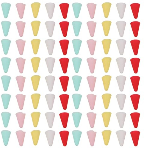 DECORNIJIA 500 Pièces 500 Capuchons en Silicone Multicolores pour Stylet Compatible 1re et 2e Génération Protections Anti-Poussière pour Embouts de Stylo, Accessoires pour Tablette Graphique,