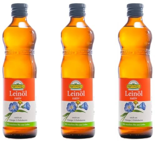 (23,58EUR/L) Leinöl nativ 3x500ml bio Rapunzel VORRATSPACK NEU