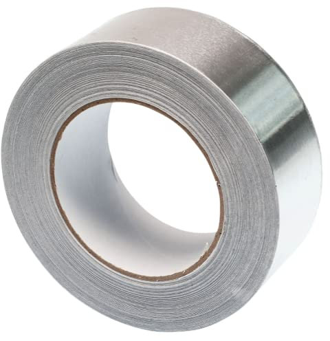 Gocableties - Nastro adesivo in alluminio - 48 mm x 50 m - Resistente ad acqua e calore - Per sigillare, riparare ed isolare - 1 rotolo