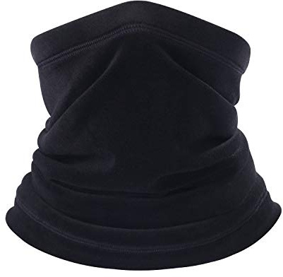 B BINMEFVN Polar Fleece Neck Warmer - Windproof Winter Neck Gaiter Cold Weather Face Mask For Men Women - 1 Pack