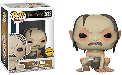 Funko Gollum (Chase Edition): Lord of The Rings x Pop! Filme, Vinyl Figur & 1 Pet Plastic Graphical Protector Bundle [#532/13559 - B]