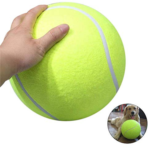 Akemaio 24cm Riesentennisball Pet Kauen-Spielzeug Aufblasbare Tennisball Unterschrift Funny Pet Spielzeug Hund Katze
