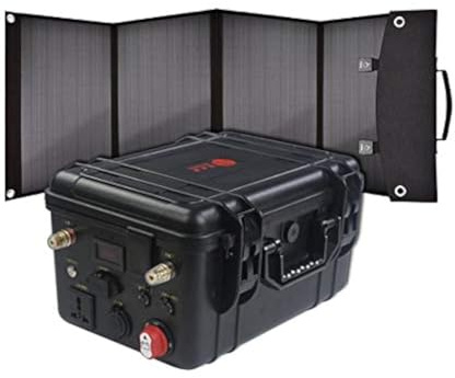 Ryton - Generador inversor solar impermeable de litio de 1000 W, 1200 Wh, 100 Ah