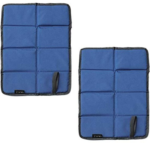 DMFSHI Faltbar Sitzkissen, Sitzmatte faltbar, 2 PCS Oxford Cloth Faltbare Sitzmatte mit Aufbewahrungstasche, Wasserdichtes Faltbares Außenkissen für das Wandern im Picknickpark (Blau)
