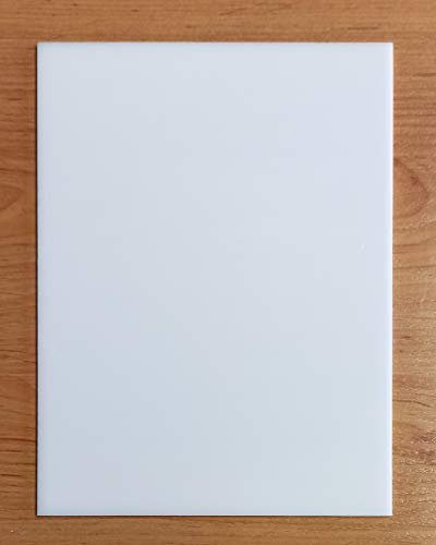 Lastra in Metacrilato Acrilico Bianco 3mm A4 Foglio di Plastica Dura Diverse Misure (1 ud /21x29,7 cm)