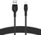 Belkin BoostCharge Pro Flex geflochtenes USB-A/Lightning-Kabel, 2 m, MFi-zertifiziertes Ladekabel für iPhone 14/14 Plus, 13, 12, Pro, Max, mini, SE, iPad und andere Geräte – Schwarz