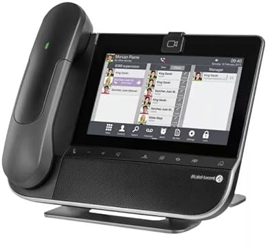 Alcatel-Lucent 8088 Smart DeskPhone V1, IP-Telefon mit Touchscreen, Bluetooth, HD-Audio, Schwarz, Gigabit-Anschluss