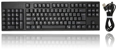 Teclado Ergonómico Dpofirs para Zurdos, 109 Teclas, USB, QWERTY, Oficina, Contabilidad