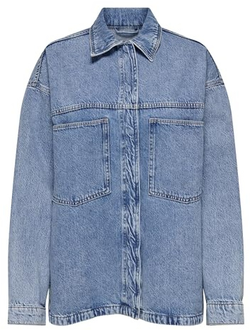 ONLY Onlemmi L/S tröja DNM Az Noos jeansskjorta, Ljusblå denim, M