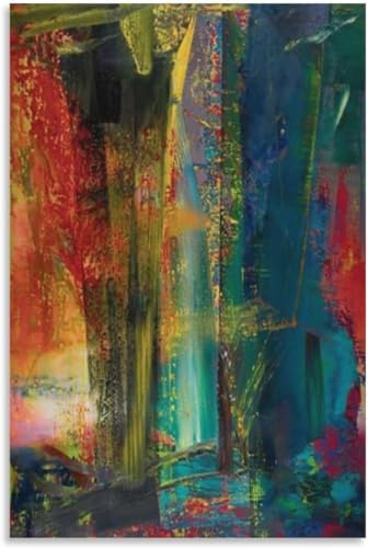 Orjdjz Wxkbl Gerhard Richter Poster Abstrakte Leinwandmalerei Gerhard Richter Drucke Gerhard Richter Wandkunst für Zuhause Wandkunst Dekor Bild 60x80cm Kein Rahmen