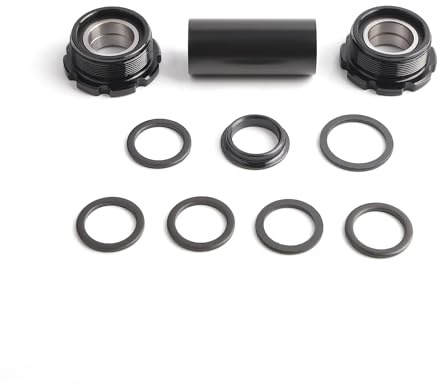 POLSO Euro BB BMX Fahrrad-Tretlager, Fahrradteile BB für BMX-Bike, 19 mm, Schwarz