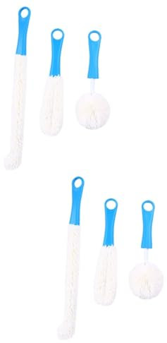 HAPINARY 2sets Flexible Flasche Pinsel Set Haushalt Für Gläser Flaschen 3 Stücke * 2