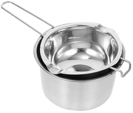 AUTSUPPL Double Boiler Pot for Wax Melting Candle Melting Pot Boiling Water Function for Chocolate Making and Candle Crafting
