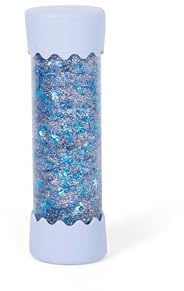 Jellystone Designs, Jeu Sensoriel Baby Calm Down Bottle avec paillettes, bouteille sensorielle pour enfants, implique, Relaxation et calme l'anxiété, Soft Blue, 15,5 x 4,5 x 4,5 cm