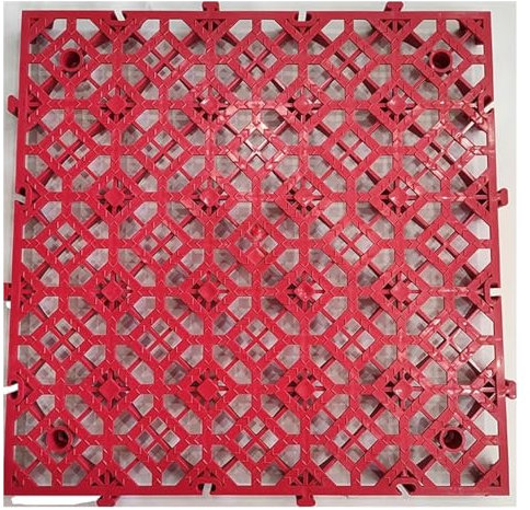 Lot de 50 dalles de sol emboîtables pour piscine, douche, salle de bain, patio, garage, cuisine et terrasse, couleur grigio 40 x 40 cm