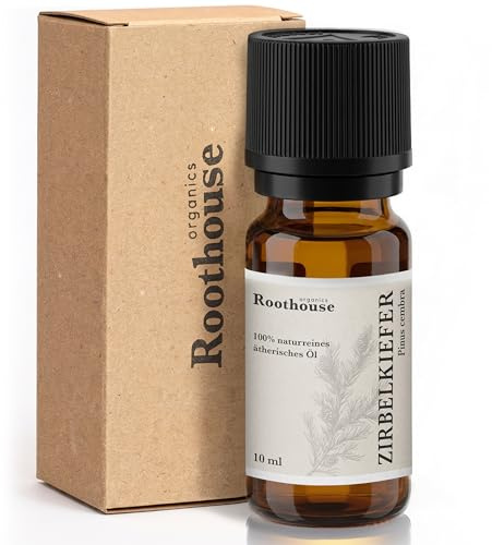 Roothouse-Organics® 100% naturreines ätherisches Zirbenöl aus Österreich -Pinus cembra- holzig-frischer Zirbenduft