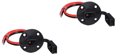 Hemobllo 2 Pezzi Alimentazione Sae per Batteria e Connettore per Veicoli Barca e Camper Design con Copertura Protettiva e Estremità per Saldatura