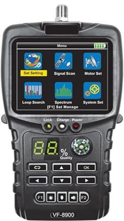 Satellite Finder DVBS/DVB S2 Satellite Receiver Satellite Meter Loop Searching Spectrum Satellite Easy To Use