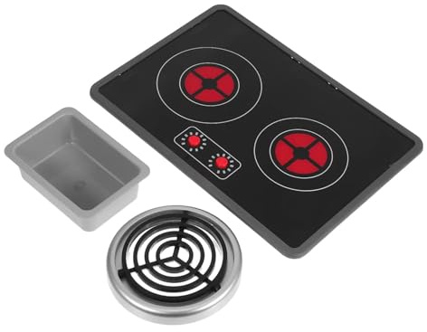 Dickly Inducción Juguete Cocina Infantil Cocinita Juguete Estufa Simulada Utensilios Manos Ojos Juegos Imaginativos Experiencia Realista Adecuado para Niños, con Fregadero