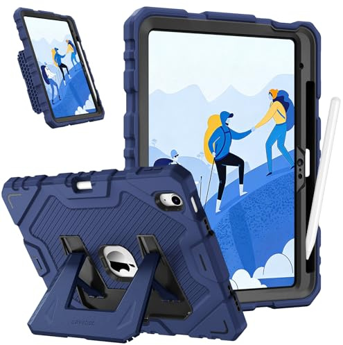 FINTIE Kid-Friendly Case for iPad (A16) 11th Gen 11 Inch, iPad 10th Gen | for iPad 10th Generation 10.9, Rugged Heavy Duty Shockproof Kickstand Cover, Portrait & Landscape Viewing, Navy