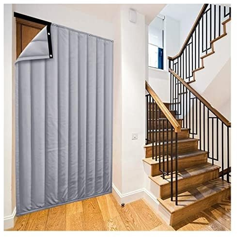 Tenda For Porta Con Isolamento Termico Insonorizzato For La Casa, Arazzo For Privacy Antivento Resistente For Garage, Divisorio, Patio, Protezione Dalle Tempeste(W130*H210cm/51 * 83in)