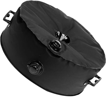 HINTRMENT Wassersack für Schirmständer 20 L Kapazität aus PVC und Mesh Stoff Schwarz für Außeneinsatz zur Stabilisierung von Garten und Sonnenschirmen Einfache Handhabung
