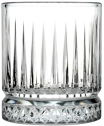 Pasabahce 5891621 Confezione 4 Bicchieri Whisky Elysia in Vetro, Cl 21, Glass