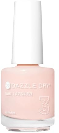 Dazzle Dry Nail Lacquer (Step 3) - Livin' La Vida Yoga - A soft and pale creamy pink with a hint of diamond dusted shimmer. Semi-sheer cream. (0.5 fl oz)