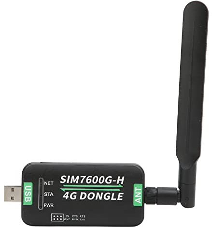 4G Dongle LTE USB Adapter, SIM7600G‑H USB UART Kommunikation 4G DONGLE Modul, 4G Kommunikations Netzwerk Adapter 150Mbps Downlink für Linux/Android RPi PC Laptop