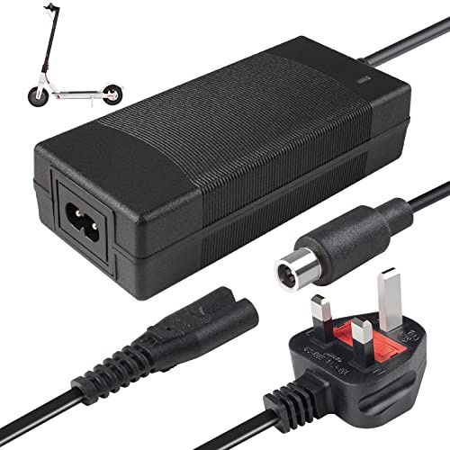 Electric Scooter Charger for Xiaomi M365, NAVESO 42V 2A E Scooter Charger, Hoverboard Charger with Led Indicator, 36V Scooter Lithium Battery Charger for Xiaomi M365 ES1 ES2 ES4, Multiple Protections