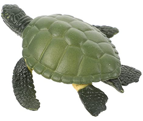Abaodam Tiermodell-Spielzeug Schildkrötengarten-Statue Kinder dekor Stammlernspielzeug Modelle Kinderspielzeug Figur Tierspielzeug Schildkröten-Modell Meeresschildkröte Marionette Plastik