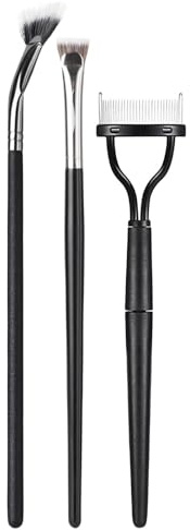 Fächerförmige Wimpernbürste, Gewellte Wimpernbürste Mit Klappbarem Winkel, Klappbare Gewellte Wimpernbürste Wimpernkamm Trenner, Abgewinkelte, Abgewinkelte Mascara-Bürste, Tragbares Kosmetik-Werkzeug