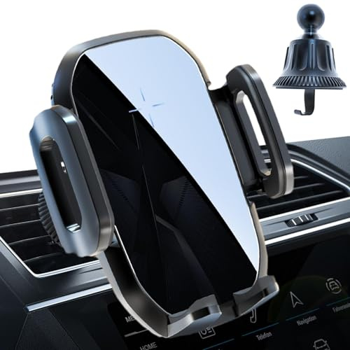 Cargador de soporte de teléfono para automóvil, Cargador de soporte de teléfono para automóvil - Cargador rápido para automóvil - Cargador de coche Cargador inalámbrico de carga rápida de 1