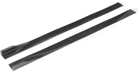 Seitenschweller 2m Auto Seitenschweller Für VW Für VW Für Polo Für Golf Mk5 Mk6 Mk7 Für Jetta Für Passat Splitter Winglet Seitenflügel Stoßstangenlippe Splitter(Kohlefaser-Optik)