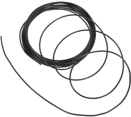 Gadpiparty Alambre de Aluminio para Bonsáis 2 Mm Negro, Flexible y Moldeador, Alambre para Fijación Interior y Exterior, Herramienta Práctica para Jardinería, 5 Metros, Uso en Bonsái
