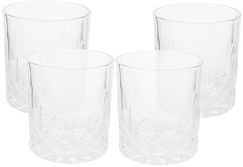 4pezzi Bicchiere Whisky Multifunzione Bicchieri Whisky per Uso Domestico Bicchieri Vino da Tavolo Fornitura Vino