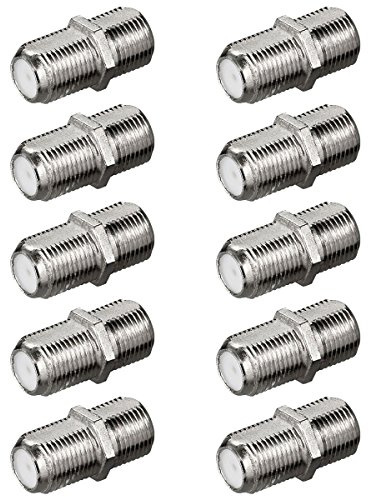 Premium X 10x F-Verbinder SAT Buchse/Buchse für F-Stecker Koaxial Antennenkabel