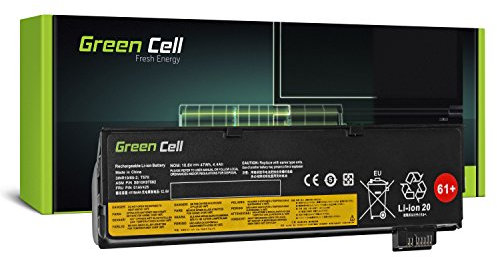 Green Cell® Extended Series Laptop Battery for Lenovo ThinkPad T470 6 Cells 4400 mAh 10.8 V Black