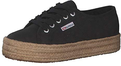 SUPERGA 2730 ROPE, Espadrille, Donna, Nero (Black 999), 37 EU