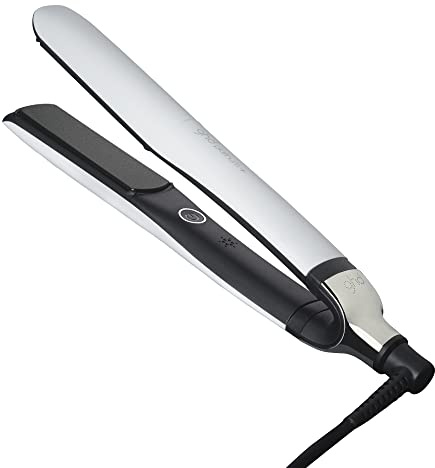 ghd Platinum+ Styler ― 1 Flat Iron Hair Straightener, Professional Ceramic Hair Styling Tool for Stronger Hair, More Shine, & More Color Protection - White