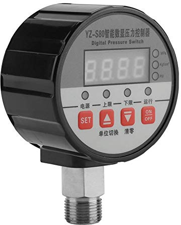 Präziser digitaler Druckregler G1/4 für Luftkompressor und Wasserpumpen mit 0 bis 20 MPa Druckbereich, hohe Genauigkeit 0,5% FS, 220V Spannung