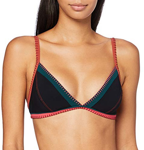 BANANA MOON Damen TAEKO TEKNICOLO Bikini Top, Schwarz/Multico, S