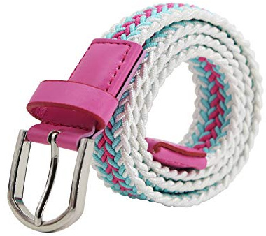 AnJuHoPa Stretchgürtel geflochtener elastischer haltbarer Gürtel Nickelfreie Schnalle Stoffgürtel aus Öko-geprüftem Material Unisex Gürtel