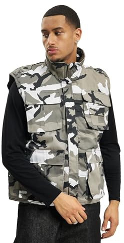 Brandit Ranger väst, vadderad, med många fickor, Urban, XL